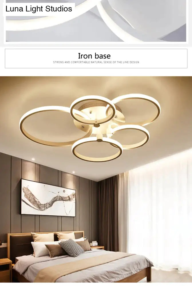 Surface Mounted Modern Led Ceiling Lights For Living Room Bed Light White/Brown Plafondlamp Home