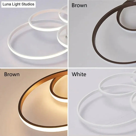 Surface Mounted Modern Led Ceiling Lights For Living Room Bed Light White/Brown Plafondlamp Home