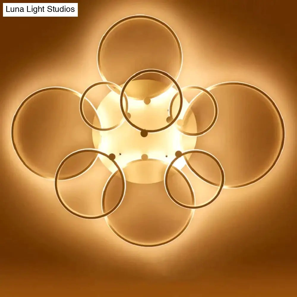 Surface Mounted Modern Led Ceiling Lights For Living Room Bed Light White/Brown Plafondlamp Home