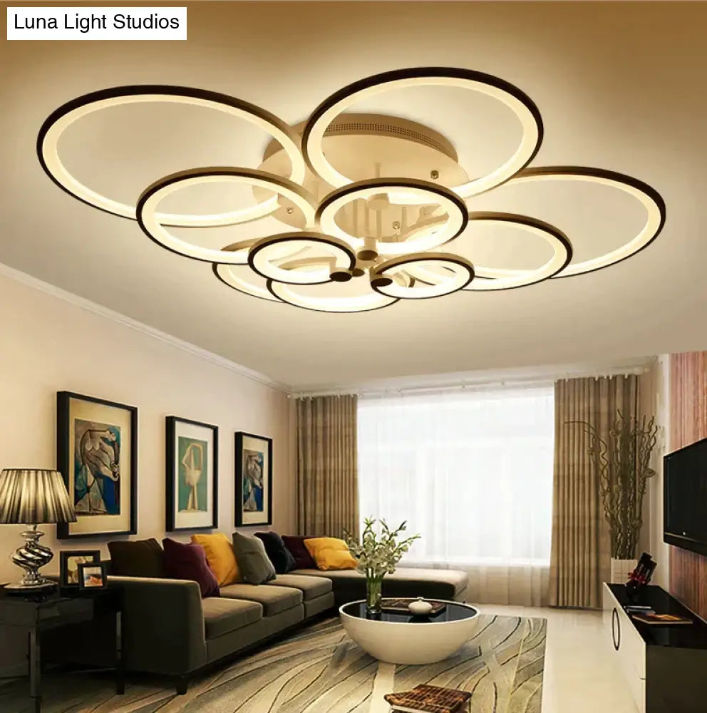 Surface Mounted Modern Led Ceiling Lights For Living Room Bed Light White/Brown Plafondlamp Home