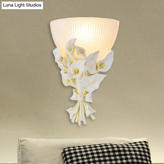 Swing Arm Wall Lamp With Conic Shade Metallic Loft Style Sconce Lighting In Black/White