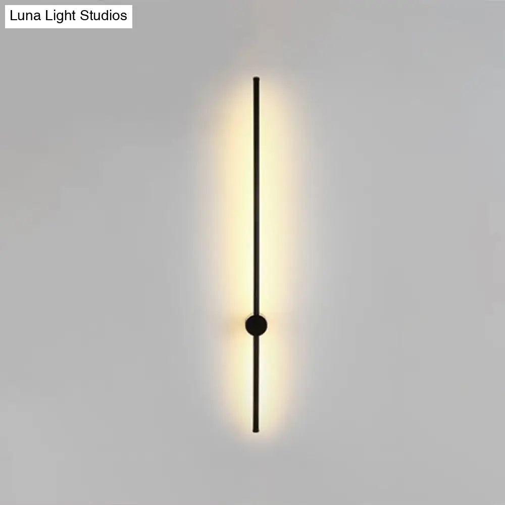 Swivel Stick Wall Sconce - Minimalist Metal Bedside Led Light