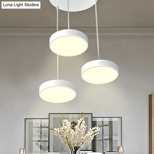 Tania Borealis - Modern Pendant Light White / Round