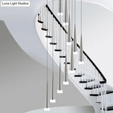 Tapered Hanging Lamp Kit: Simple Metal Black/Silver/Gold Pendant Light In Warm/White/Neutral