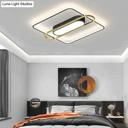 Thin Bedroom Restaurant Modern Simple Side-Emitting Led Ceiling Lamp Decoration