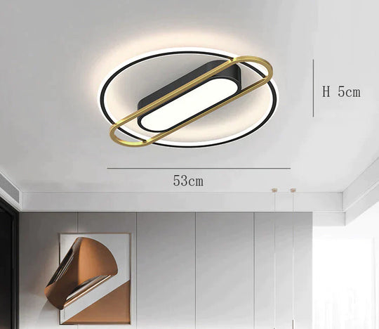 Thin Bedroom Restaurant Modern Simple Side-Emitting Led Ceiling Lamp Decoration Round / A Stepless