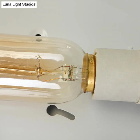 Tiffany Style Bedroom Ceiling Light 12’/16’/19.5’ W Dome Shade Flush Mount With Red Jewel Decoration