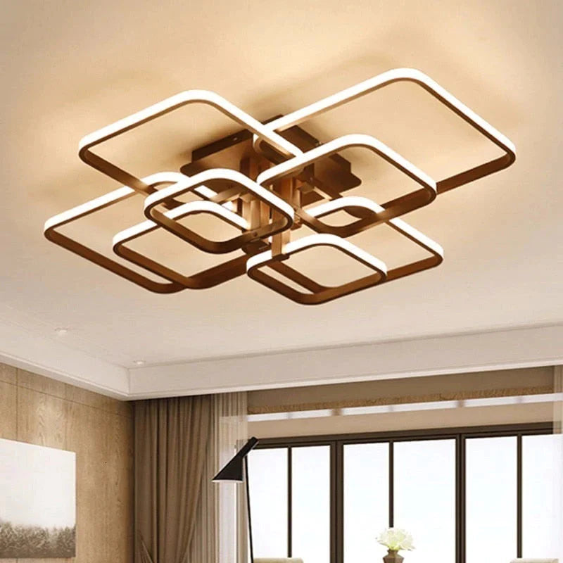 Touch Remote Dimming Modern plafon LED Ceiling Lamp Fixture Aluminum Dining Living Room Bedroom Lights Lustre Lamparas De Techo