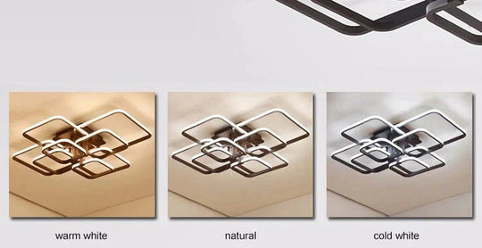 Touch Remote Dimming Modern plafon LED Ceiling Lamp Fixture Aluminum Dining Living Room Bedroom Lights Lustre Lamparas De Techo