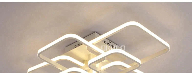 Touch Remote Dimming Modern Plafon Led Ceiling Lamp Fixture Aluminum Dining Living Room Bedroom