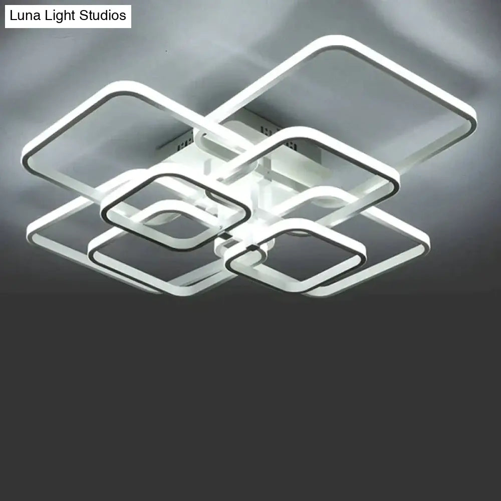 Touch Remote Dimming Modern Plafon Led Ceiling Lamp Fixture Aluminum Dining Living Room Bedroom