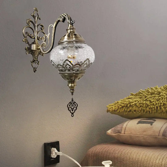 Traditional 5/7 Wide Metal Wall Sconce Light Fixture - White/Yellow Single-Bulb Mount White / 5