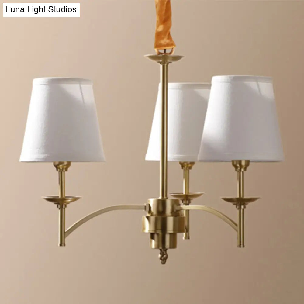 Traditional Gold Chandelier With 6/8/10 Bulb Suspension Pendant Light