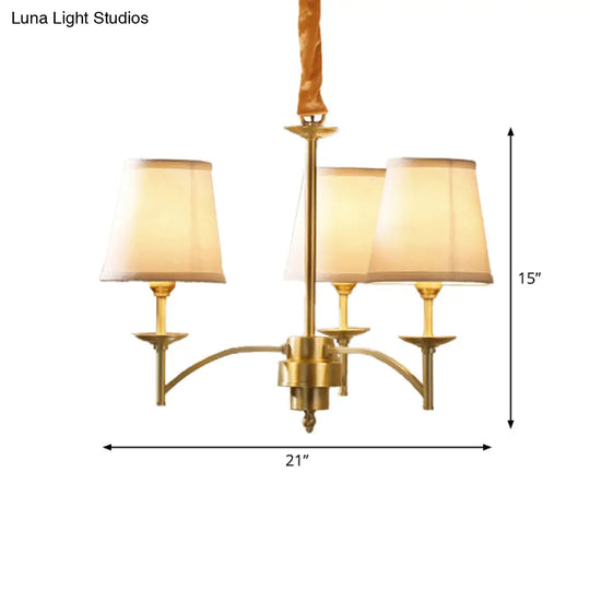 Traditional Gold Chandelier With 6/8/10 Bulb Suspension Pendant Light