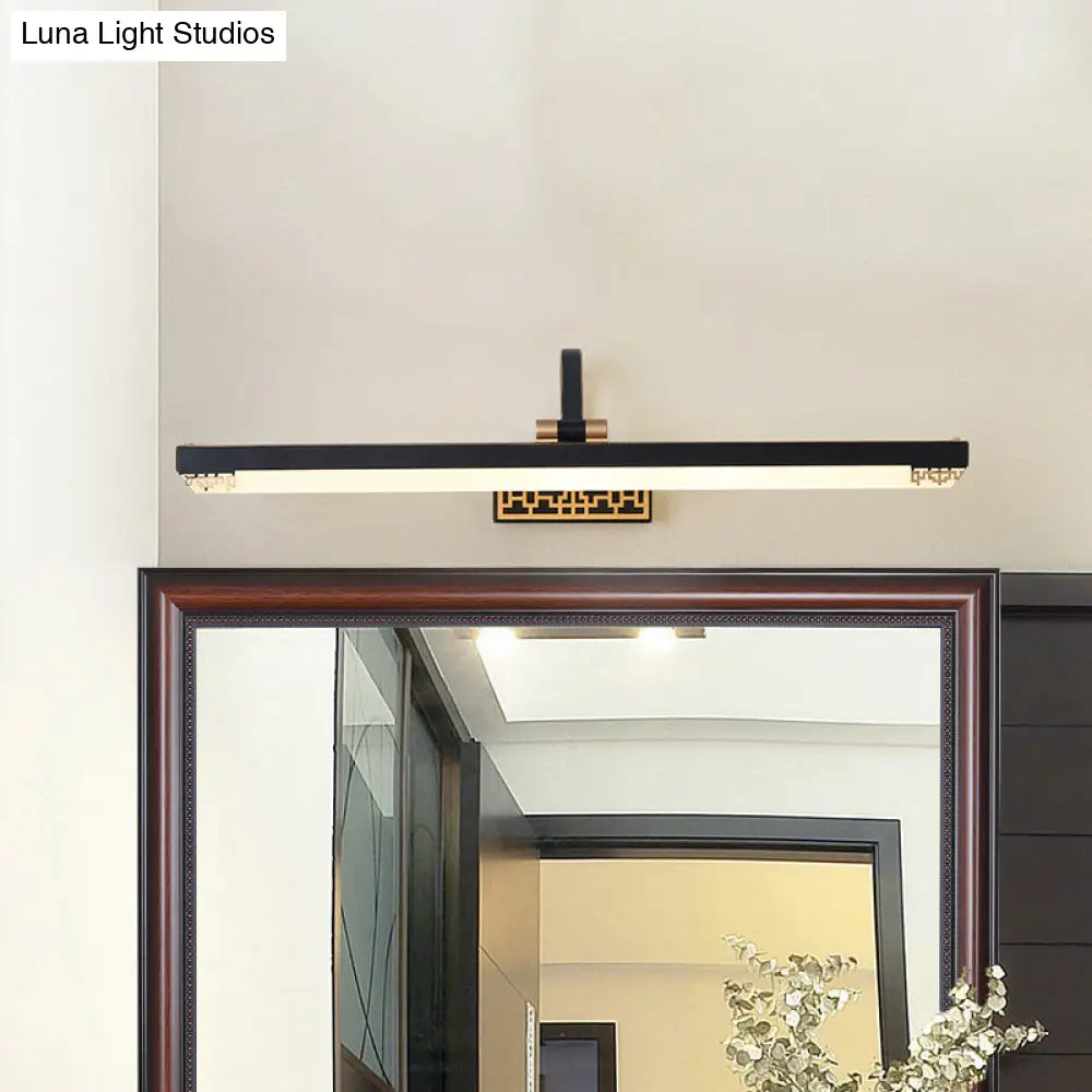 Traditional Metal Linear Led Vanity Light Fixture In White/Warm/Natural Multiple Sizes Available