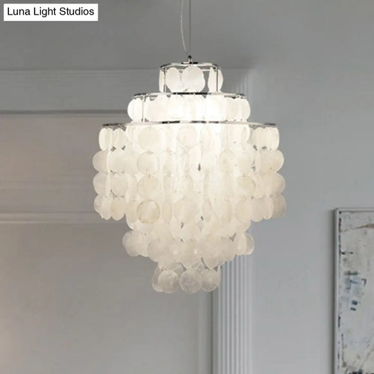 Traditional Shell Hanging Chandelier For Restaurant Ceiling Lighting