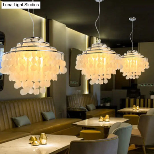 Traditional Shell Hanging Chandelier For Restaurant Ceiling Lighting