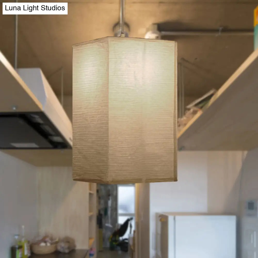 Traditional White Paper Lantern Pendant Lamp - 8.5’/11.5’/16.5’ Wide 1-Light Hanging Suspension