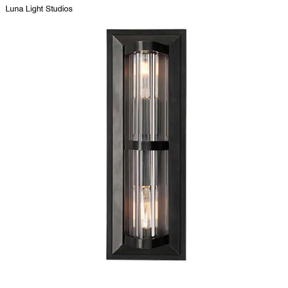 Traditionary Metal Tube Sconce Light With 2/3/4 Heads In Black/Gold Elegant Wall Lamp For Your