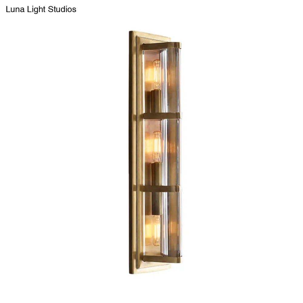 Traditionary Metal Tube Sconce Light With 2/3/4 Heads In Black/Gold Elegant Wall Lamp For Your