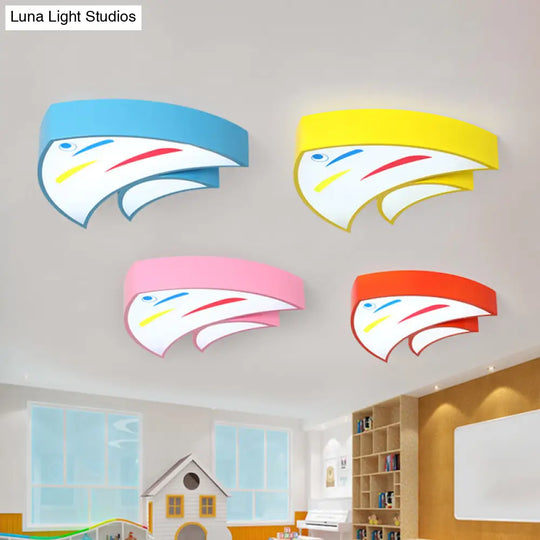 Tropical Fish Led Flush Mount Lighting For Kids’ Kindergarten: A Bright And Fun Addition!