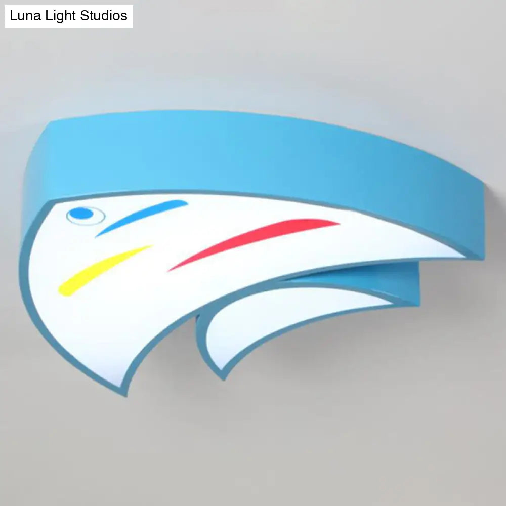 Tropical Fish Led Flush Mount Lighting For Kids’ Kindergarten: A Bright And Fun Addition!