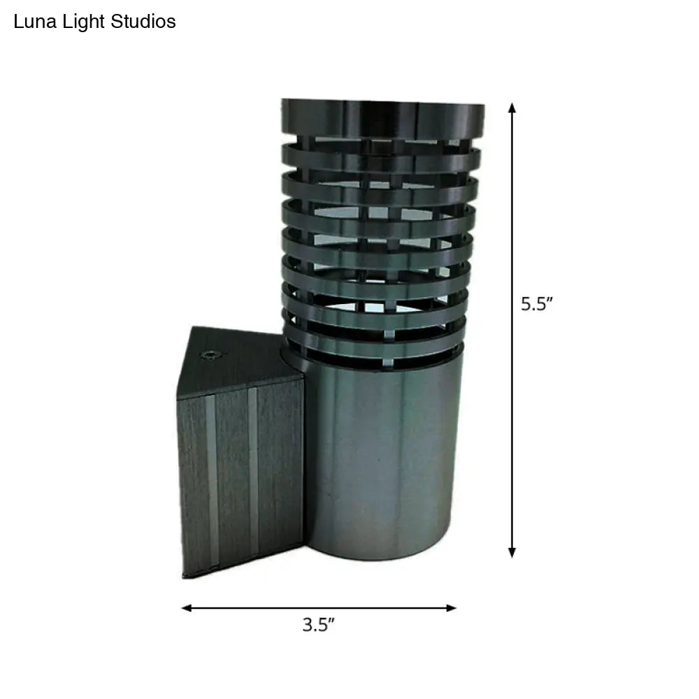 Tubular Aluminum Led Wall Sconce Kit With Chrome Finish - Modern Design For Parties Vibrant