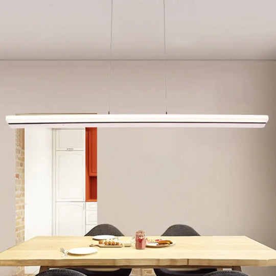 Ultra Thin Acrylic Drop Pendant Led Ceiling Lamp 39’’/47’’ Wide Warm/White Light White / 39’’