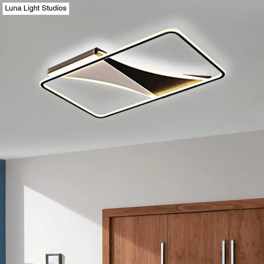 Ultra Thin Flush Metallic Led Ceiling Light - Warm/White Various Sizes Available