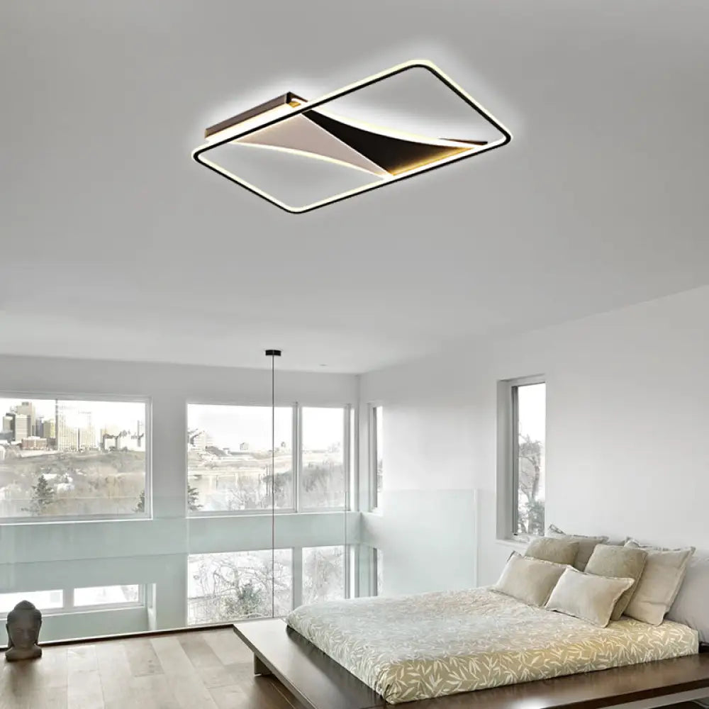 Ultra Thin Flush Metallic Led Ceiling Light - Warm/White Various Sizes Available White / 35.5’ Warm