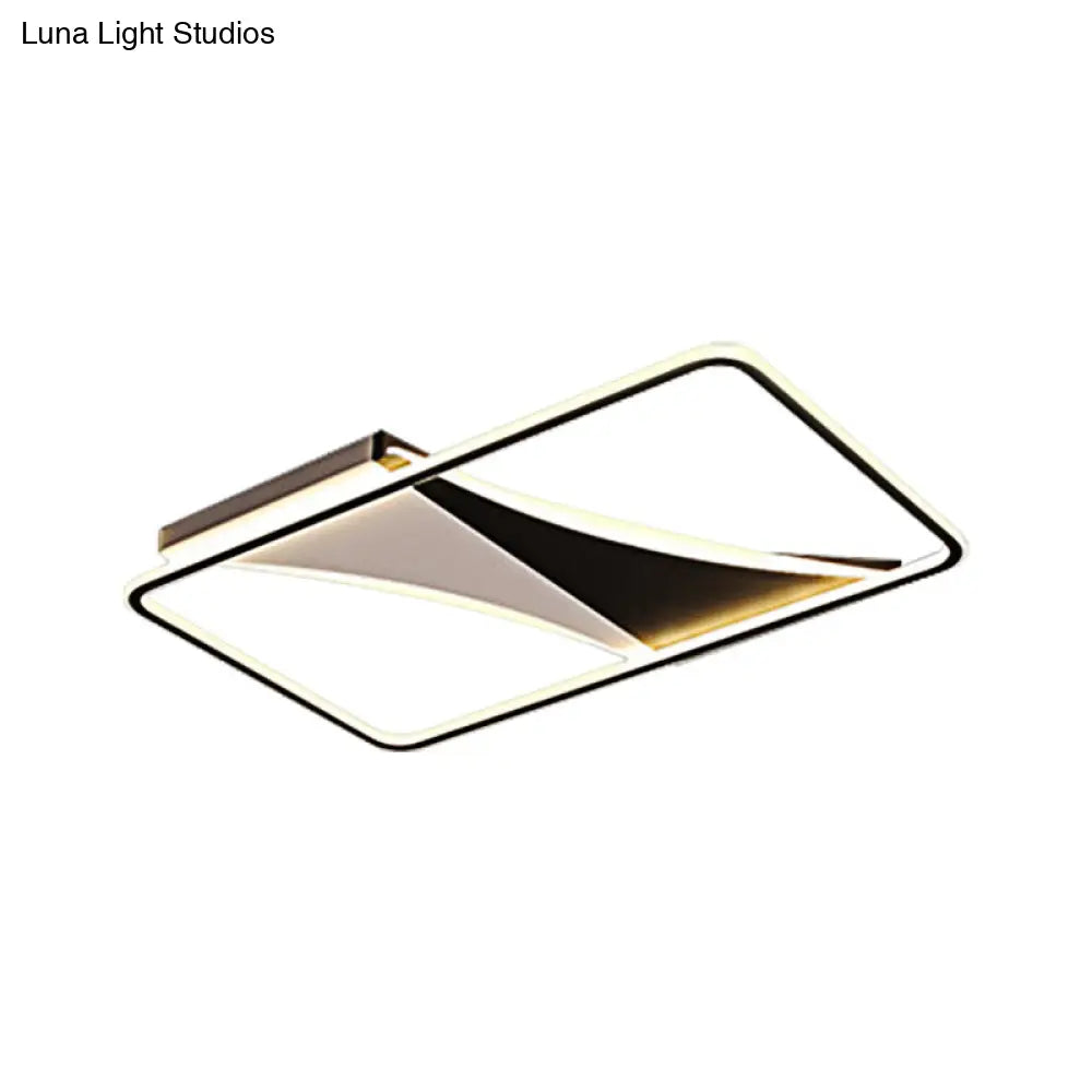 Ultra Thin Flush Metallic Led Ceiling Light - Warm/White Various Sizes Available