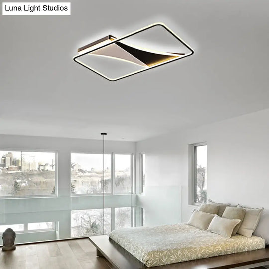 Ultra Thin Flush Metallic Led Ceiling Light - Warm/White Various Sizes Available White / 35.5 Warm