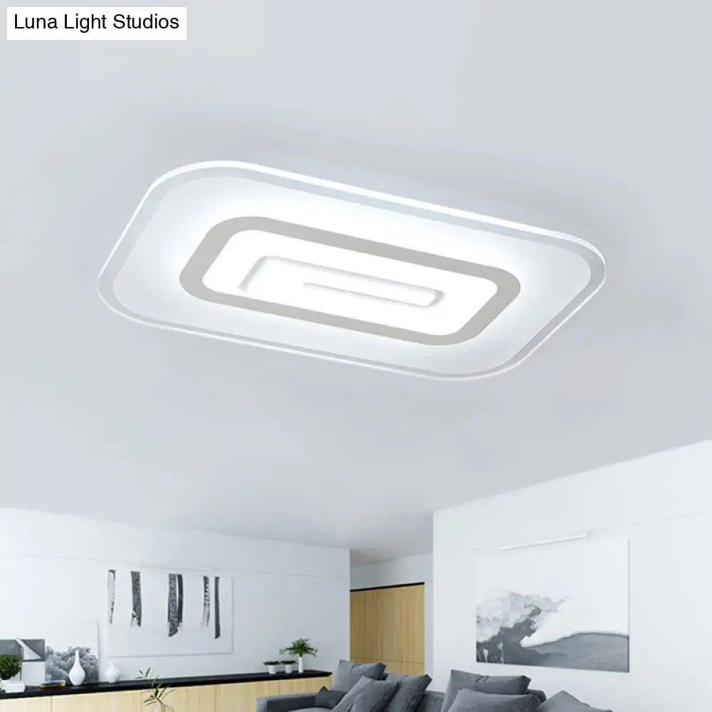 Ultra Thin Flush Mount Led Ceiling Light Available In Warm/White - 23.5/35.5 W White / 23.5