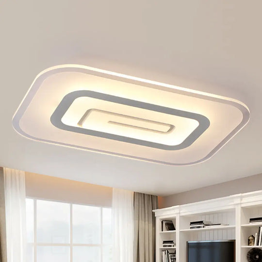 Ultra Thin Flush Mount Led Ceiling Light Available In Warm/White - 23.5’/35.5’ W White / 23.5’ Warm