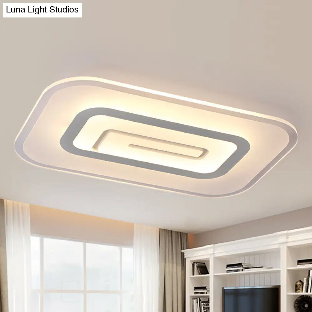 Ultra Thin Flush Mount Led Ceiling Light Available In Warm/White - 23.5/35.5 W White / 23.5 Warm