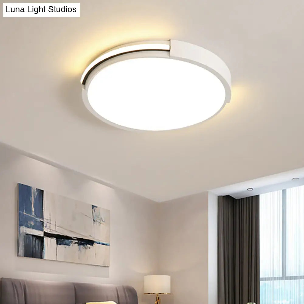 Ultra Thin Led Bedroom Ceiling Light In Warm/White 16’/19.5’ Diameter - Sleek & Simple