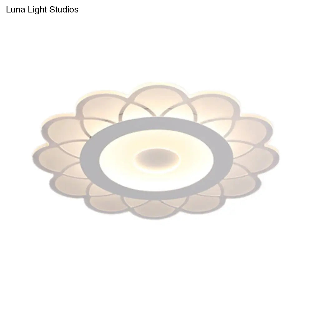 Ultra - Thin Led Flush - Mount Ceiling Light Fixture Minimalist Acrylic Design For Bedroom
