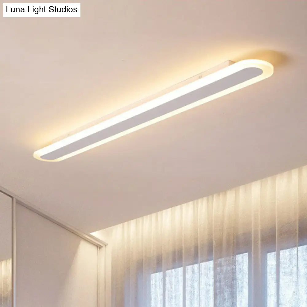 Ultra Thin Led Flush Mount - Minimalist Acrylic Lighting For Living Room