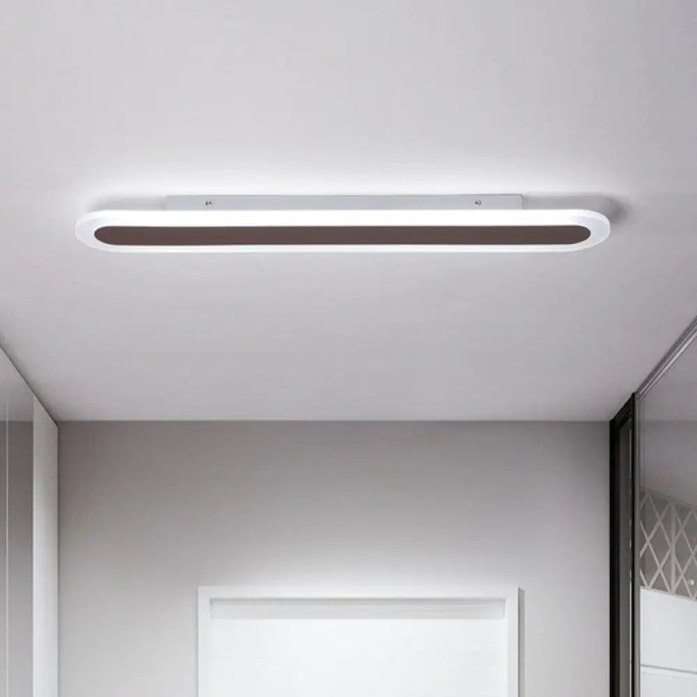 Ultra Thin Led Flush Mount - Minimalist Acrylic Lighting For Living Room Coffee / 16 White