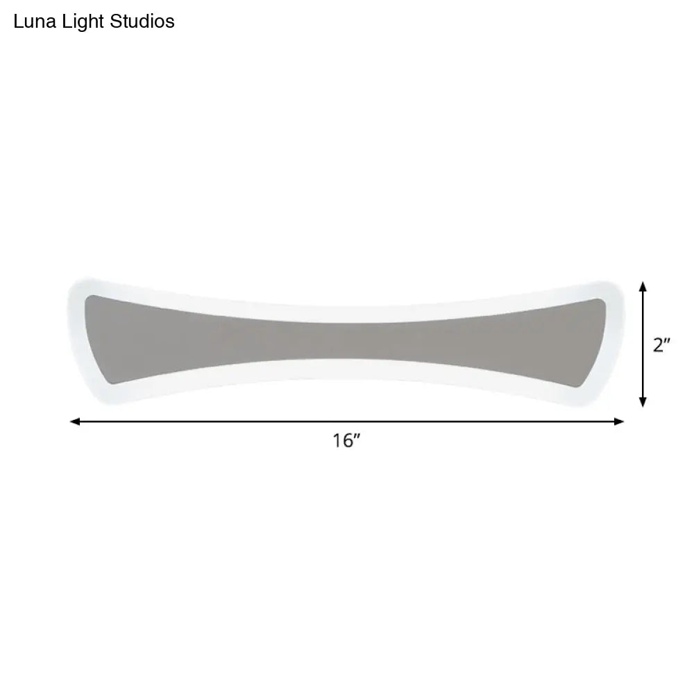 Ultra-Thin Led Silver Vanity Lamp: Modern Acrylic Wall Sconce Lighting For Bathrooms