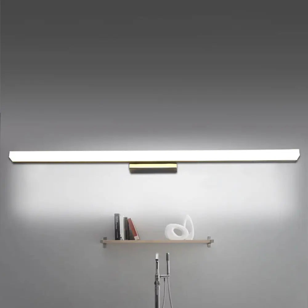 Ultra-Thin Nordic Acrylic Led Vanity Lamp - 16/20 Dia Silver Warm/White Light / 16 White