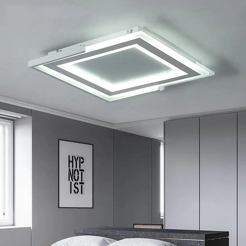 Ultra-thin Surface Mounted Modern LED Ceiling Lights Square Acrylic Ceiling Lamp