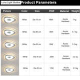 Ultra Thin Triangle Ceiling Lights Lamps For Living Room Bedroom