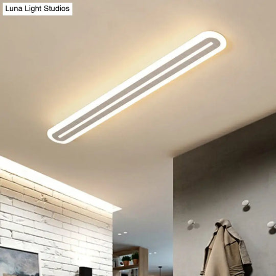 Ultrathin Acrylic Ceiling Light - Led Flush Mount Lighting Modern White Design For Foyer