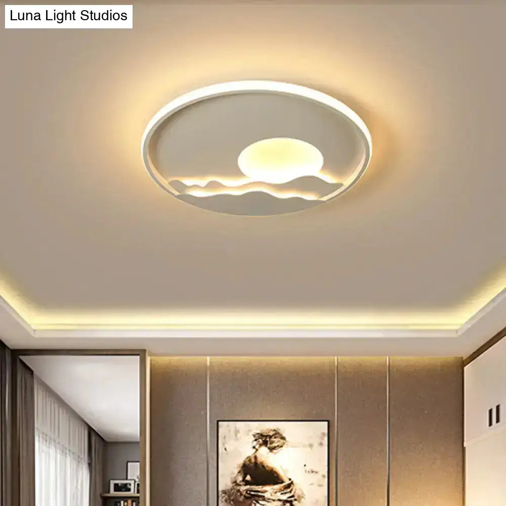 Ultrathin Circle Acrylic Flush Light - Modern Led White Ceiling Lamp | 16’/19.5’/23.5’