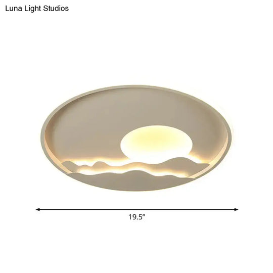 Ultrathin Circle Acrylic Flush Light - Modern Led White Ceiling Lamp | 16’/19.5’/23.5’