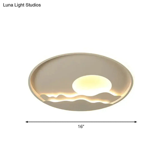 Ultrathin Circle Acrylic Flush Light - Modern Led White Ceiling Lamp | 16’/19.5’/23.5’