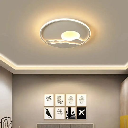 Ultrathin Circle Acrylic Flush Light - Modern Led White Ceiling Lamp | 16’/19.5’/23.5’