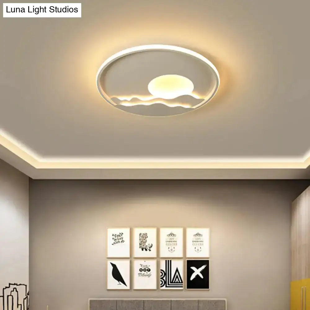 Ultrathin Circle Acrylic Flush Light - Modern Led White Ceiling Lamp | 16’/19.5’/23.5’