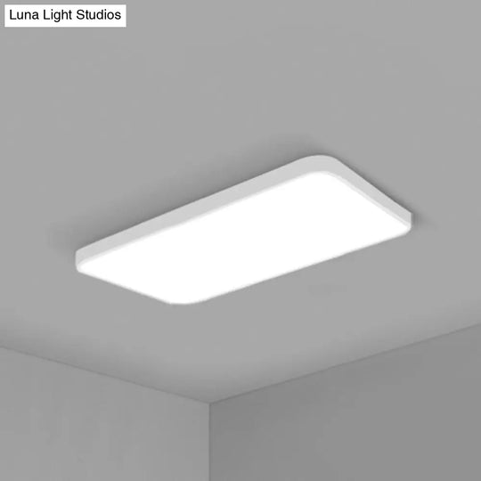 Ultrathin Led Ceiling Light Fixture - Sleek & Modern Conference Room Lighting White / 23.5